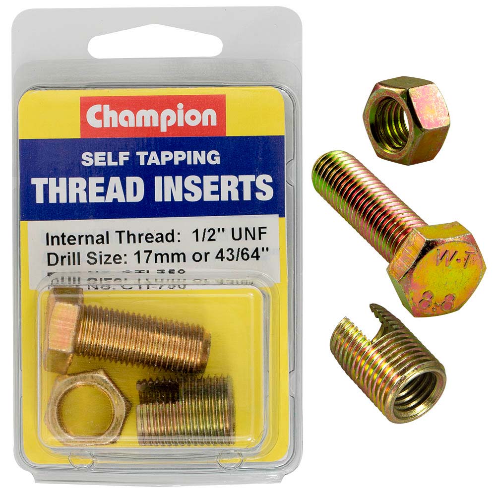 Champion S/Tapp. Thread Insert - 1/2In Unf -1Pk