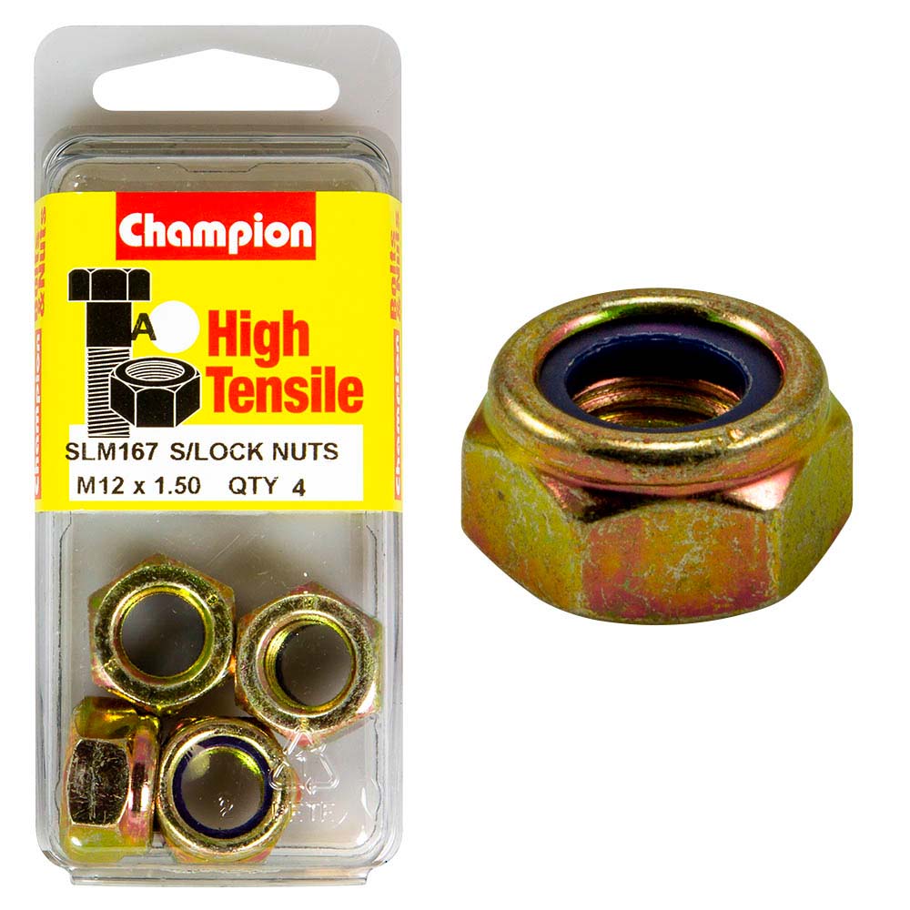 Champion Nyloc Nut M12 X 1.5 (A) - Gr8.8