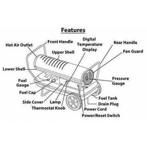 Be Pressure 52Kw Diesel Forced Air Heater