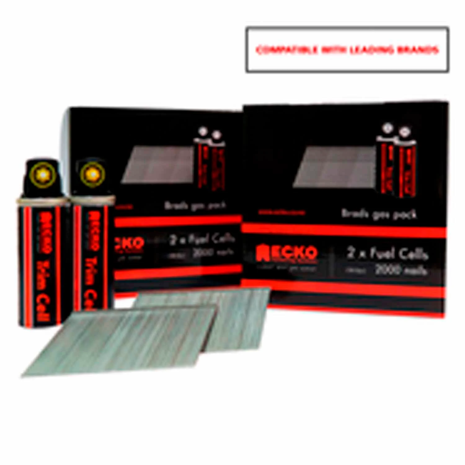 Ecko 16 Gauge Angle Brads Gas Pack 63 X 1.6Mm 304 Stainless Steel (2000)