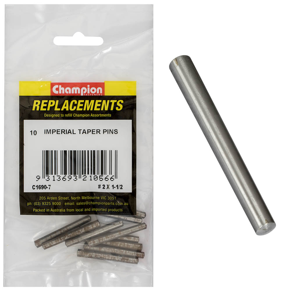 Champion #2 X 1-1/2In Taper Pin -10Pk
