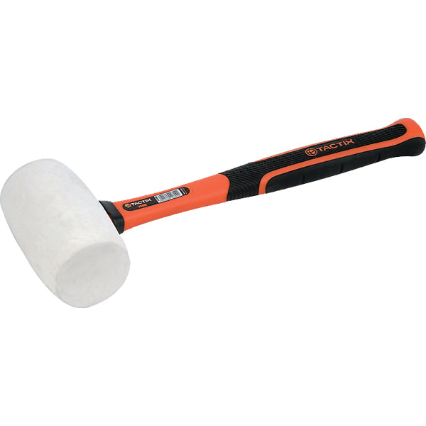 Tactix Mallet Rubber 65Mm White Fiberglass