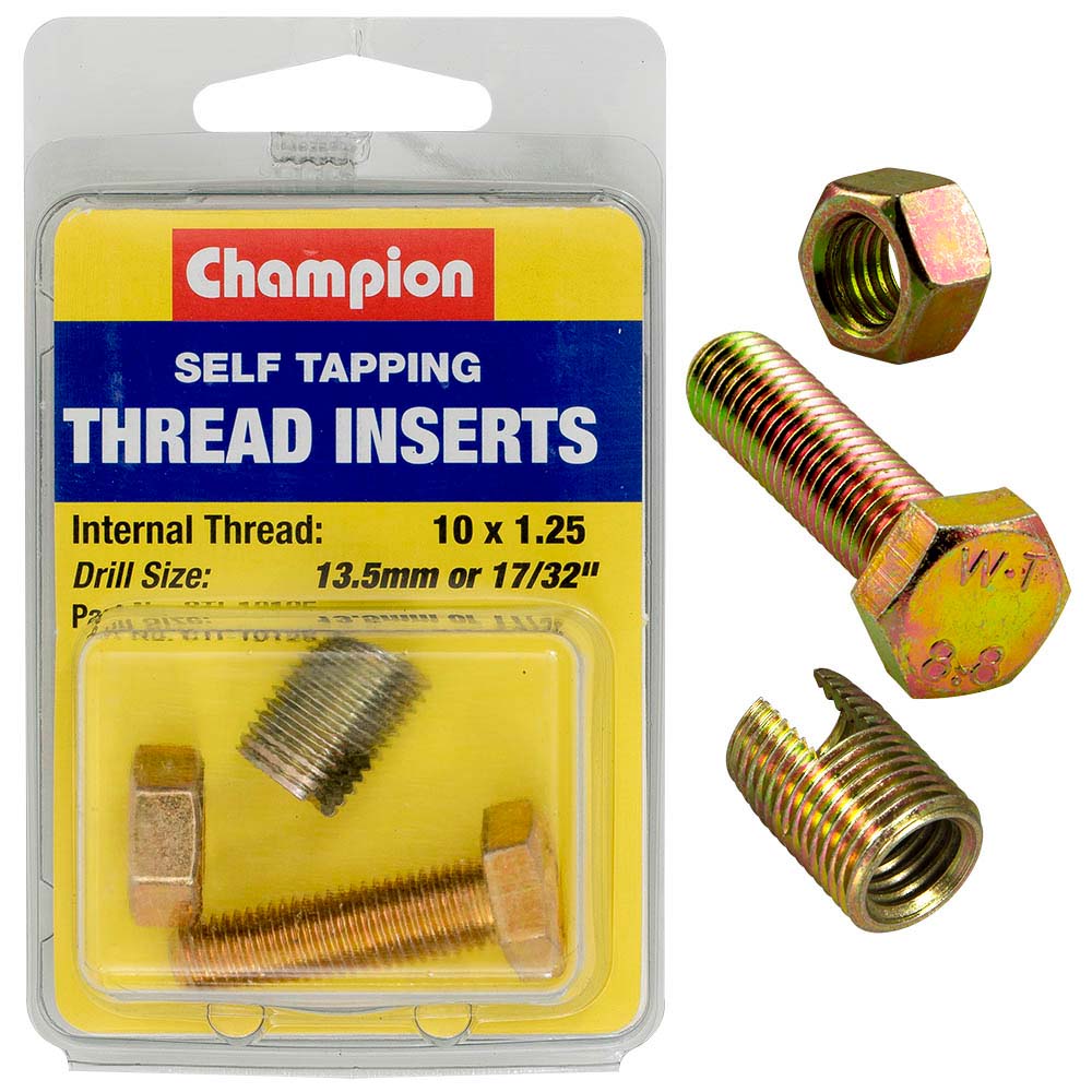 Champion S/Tapp. Thread Insert - M10 X 1.25Mm -1Pk