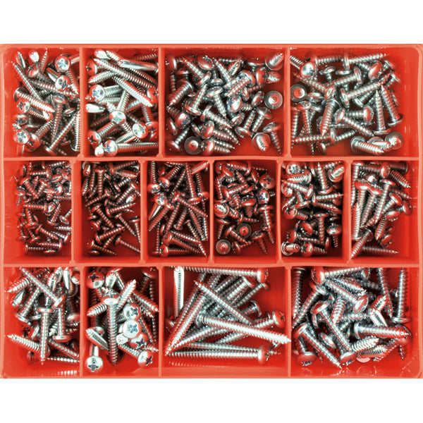 Champion 415Pc Self Tapping Screw Assortment-Pan Hd Phillips