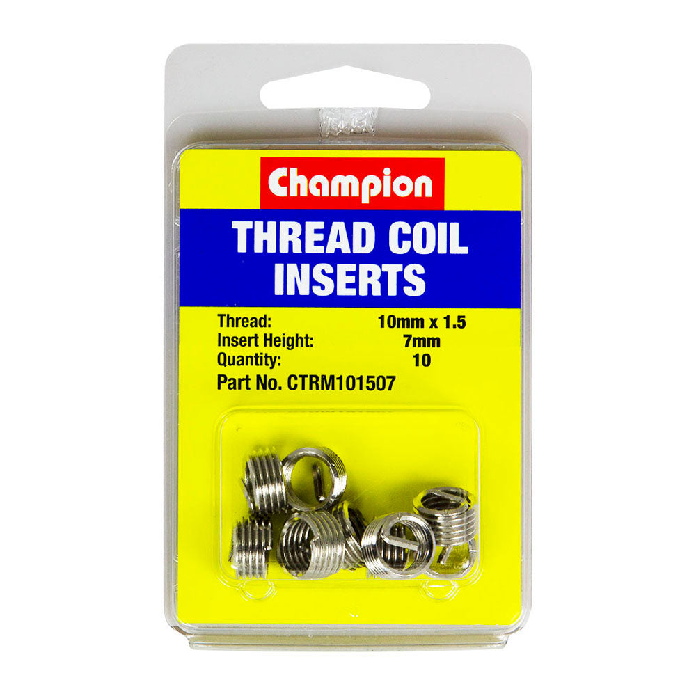 Champion M10 X 1.50 X 7Mm Thread Insert Refills -10Pk