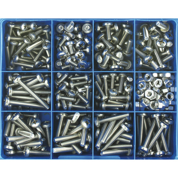 Champion 345Pc Metric Machine Screw Assortment Pan Hd 316/A4