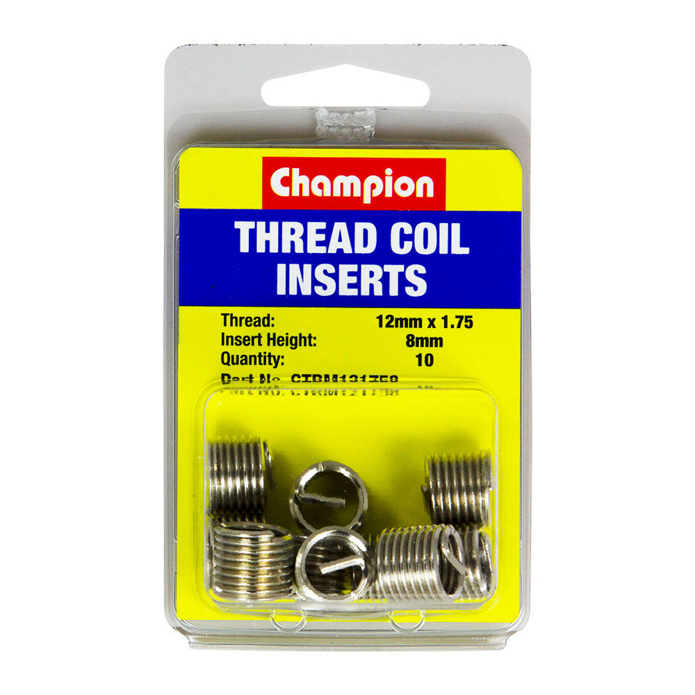 Champion M12 X 1.75 X 8Mm Thread Insert Refills -10Pk