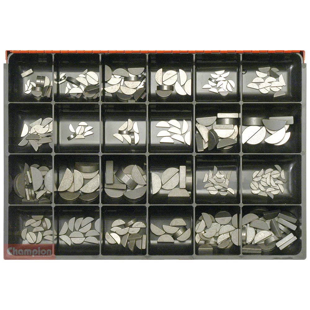 Champion Master Kit 341Pc Woodruff Keys Metric & Imperial