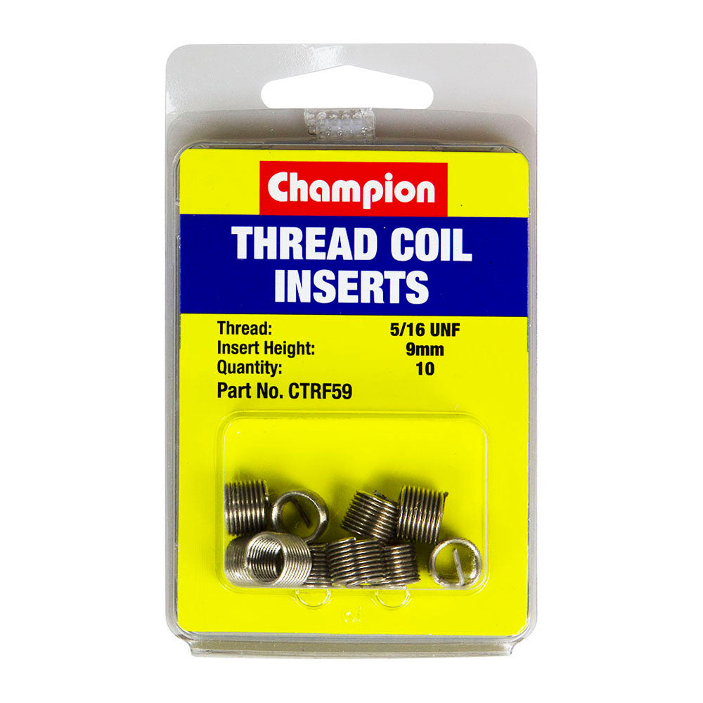 Champion 5/16In Unf X 9Mm Thread Insert Refills -10Pk