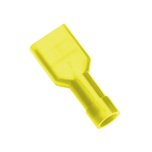 Champion Yellow Female Insulated Push - On Spade Terminal -