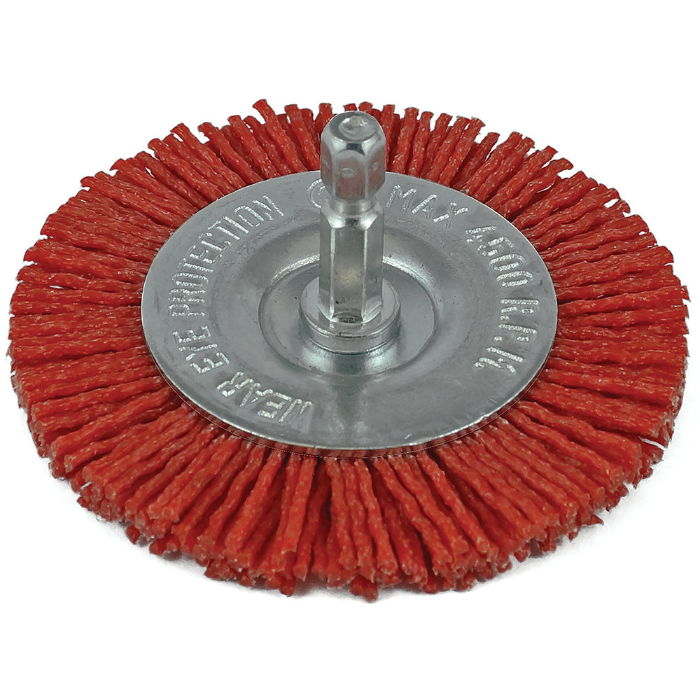 Itm Nylon Spindle Mounted Wheel Brush 75Mm