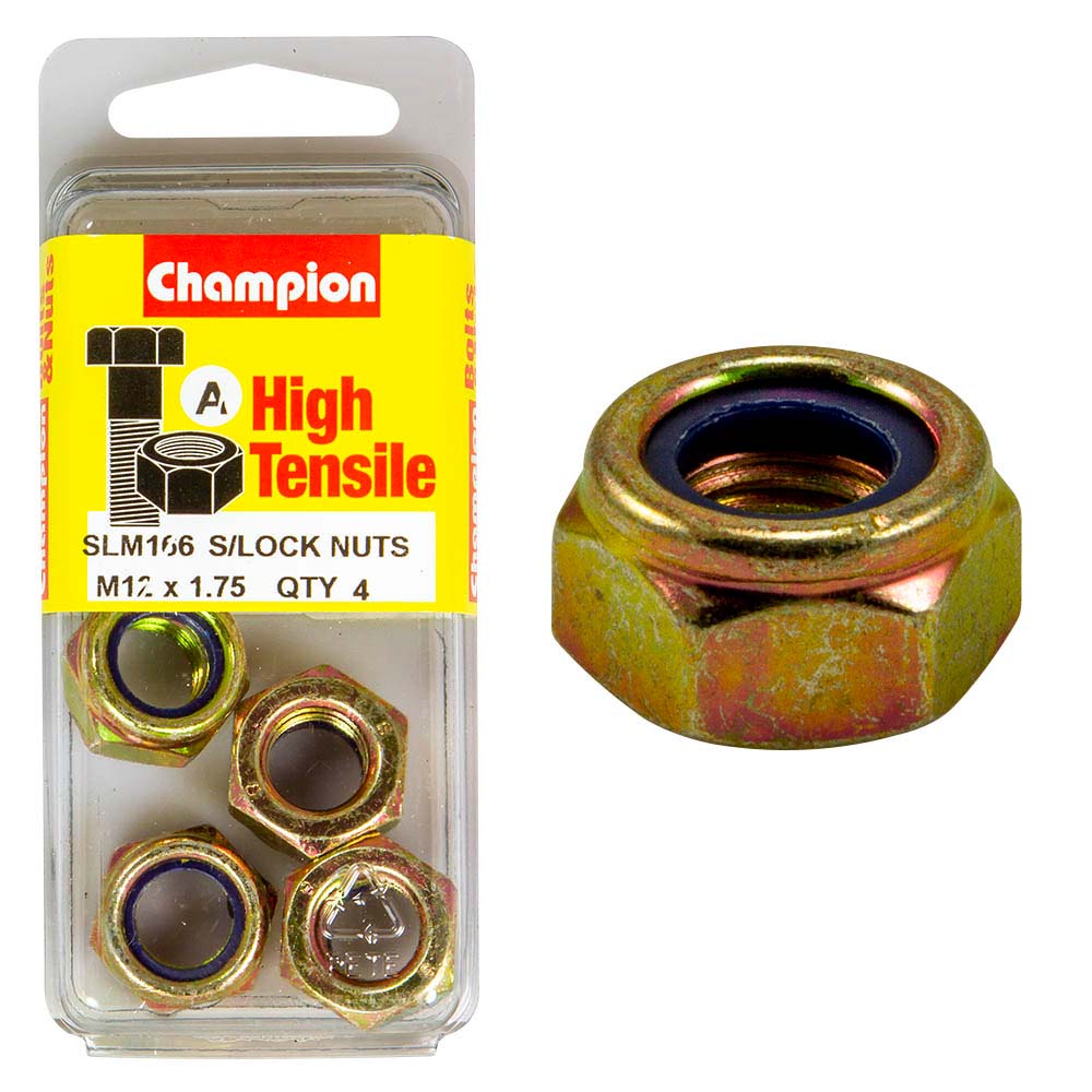 Champion Nyloc Nut M12 X 1.75 (A) - Gr8.8