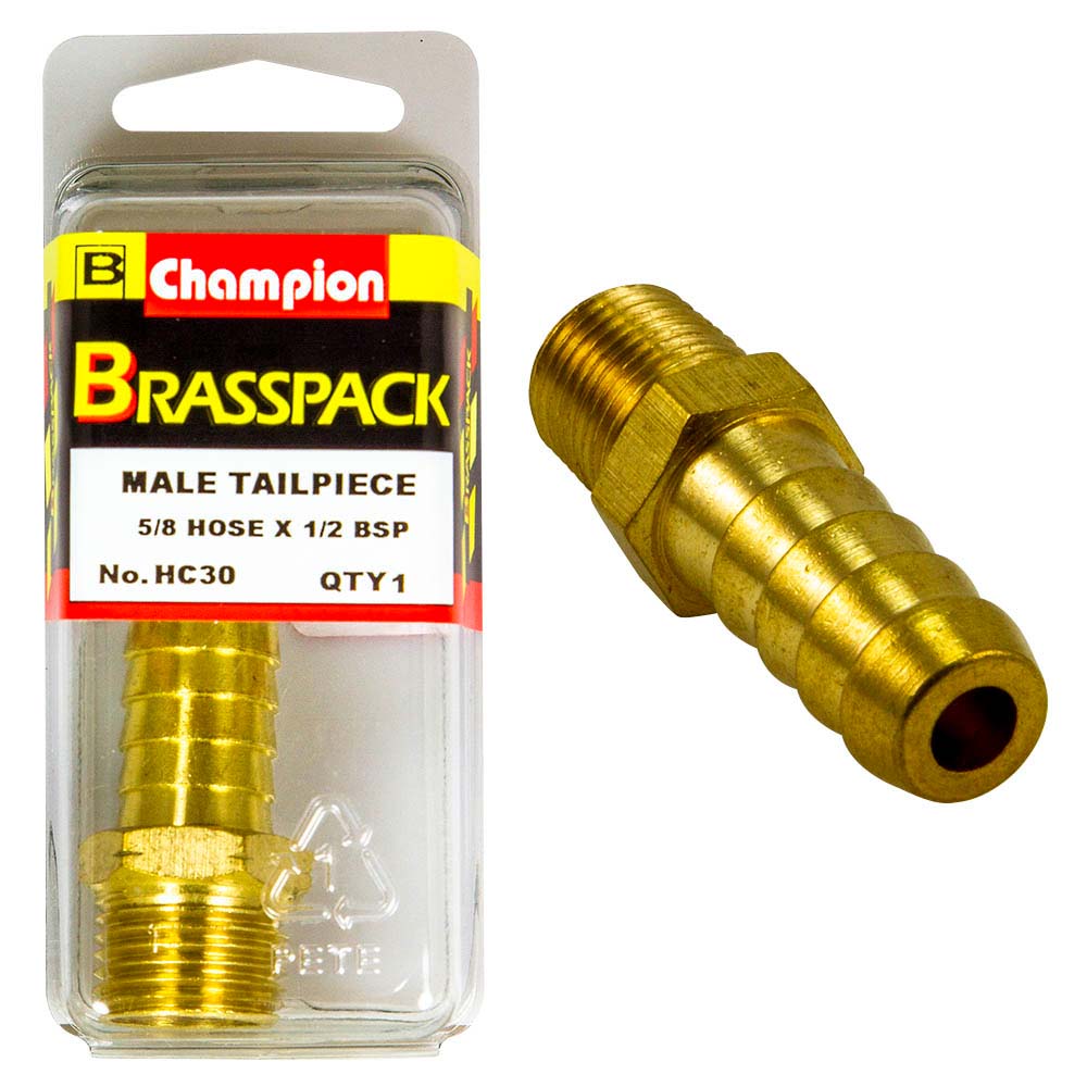 Champion Brass 5/8In X 1/2In Male Hose Barb