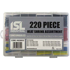 220Pc Isl Heat Shrink Assortment 5-13Mm X 45Mm