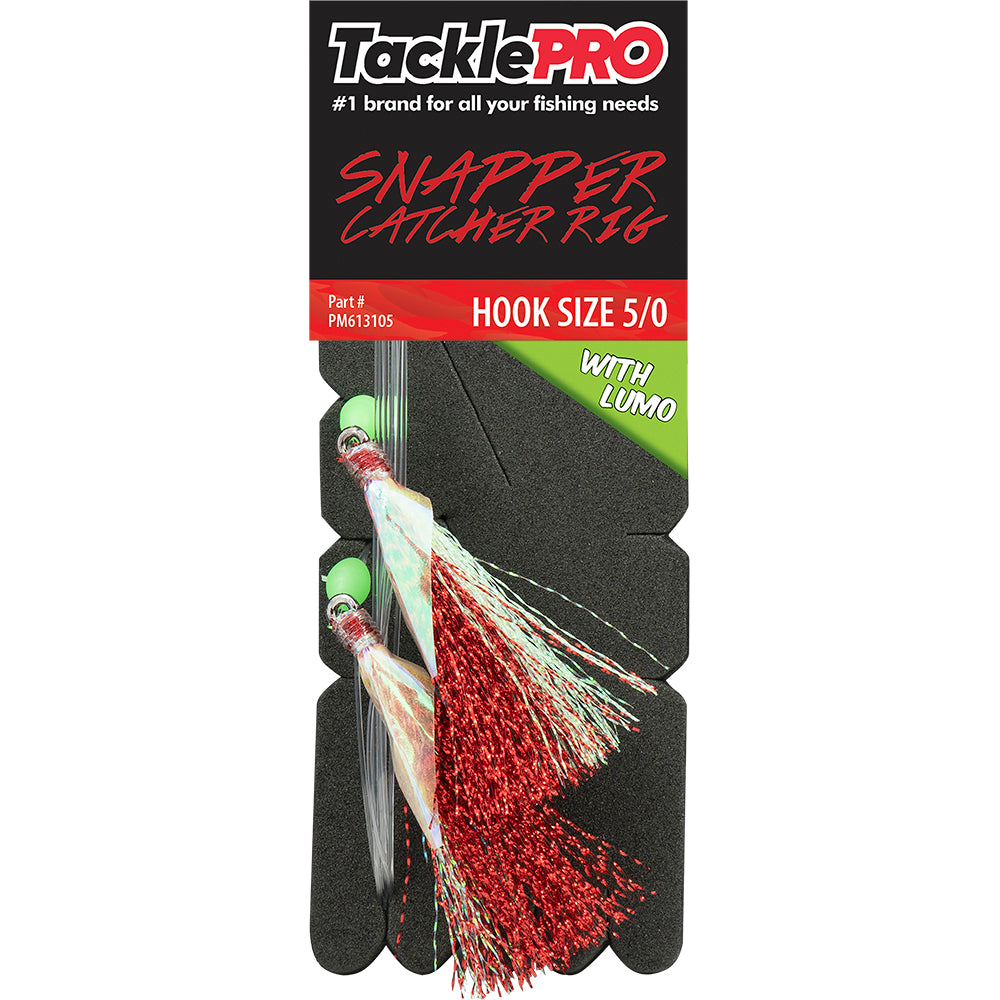 Tacklepro Snapper Catcher Red & Lumo - 5/0