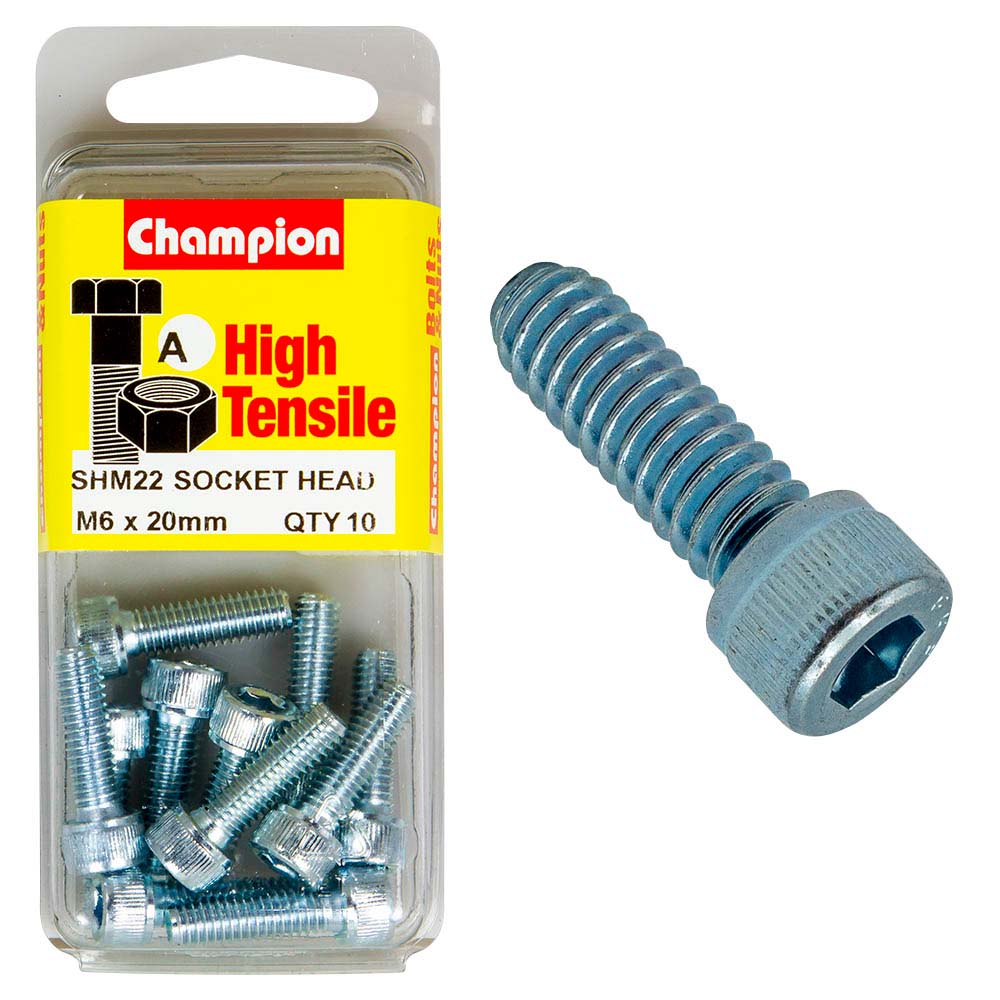 Champion Socket Hd Set Screw M6 X 20 (A) - Gr12.9