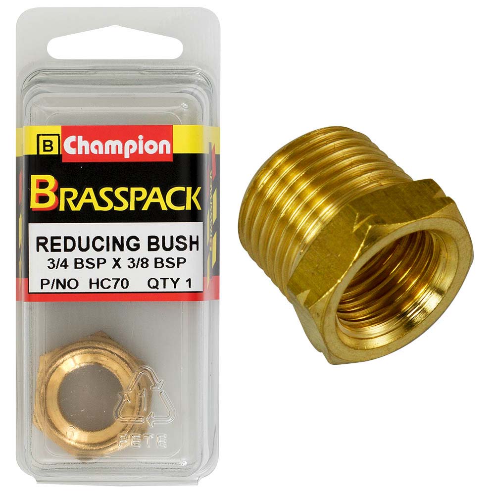 Champion Brass 3/4In X 3/8In Bsp Reducing Bush