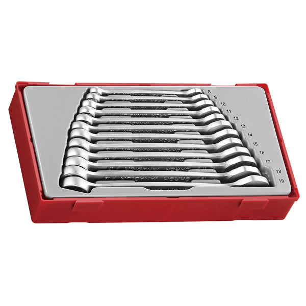 Teng 12Pc Anti-Slip Combination Spanner Set 8-19Mm - Tc-Tray