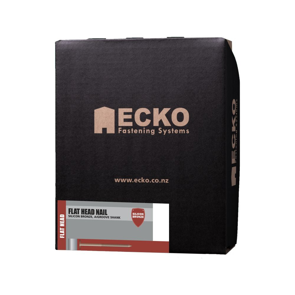 Ecko 60 x 3.25mm Silicon Bronze Flat Head Annular Grooved 3kg