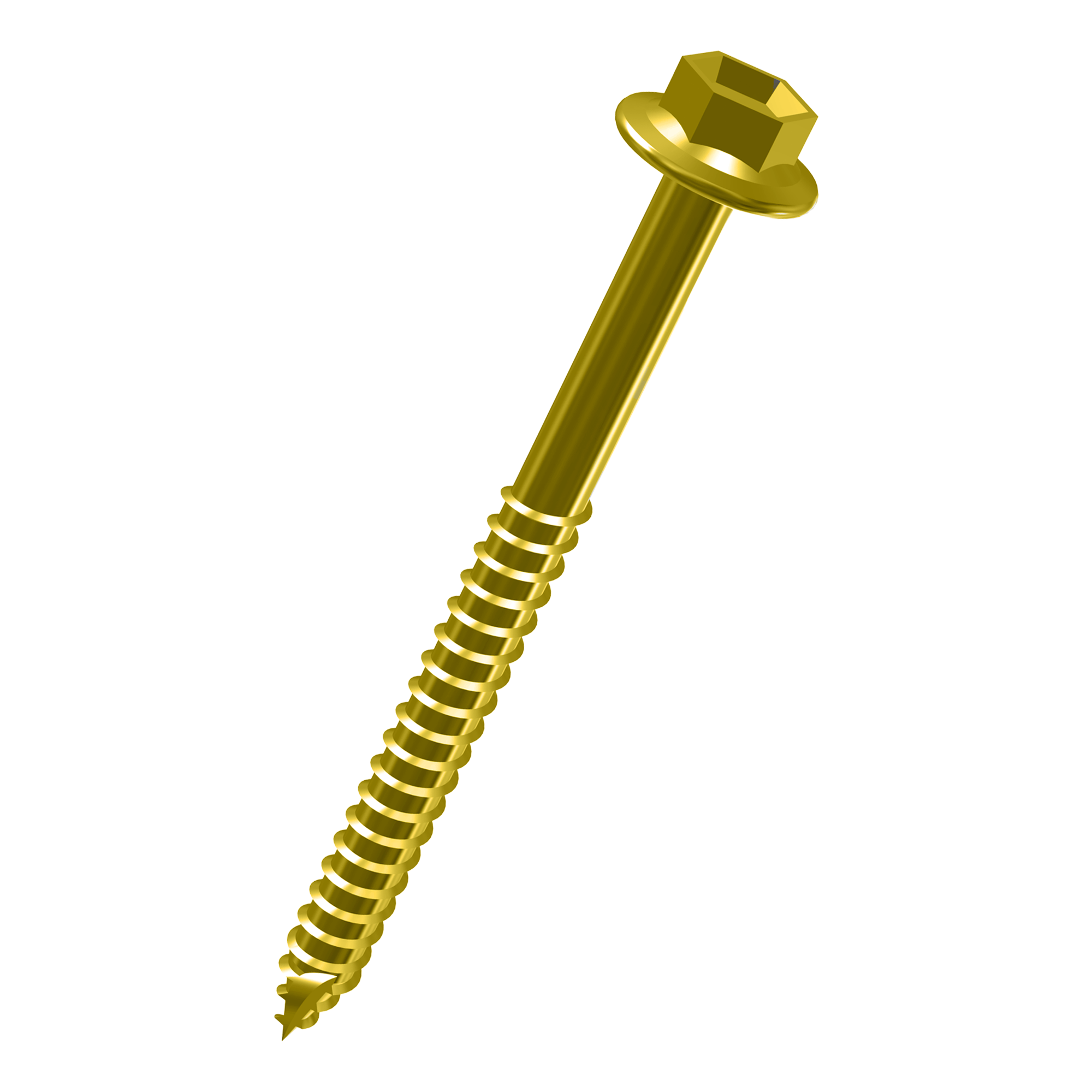 Ecko 12G X 35Mm Yellow Zinc Hex Flange Head Timber Screw (600 Pack)