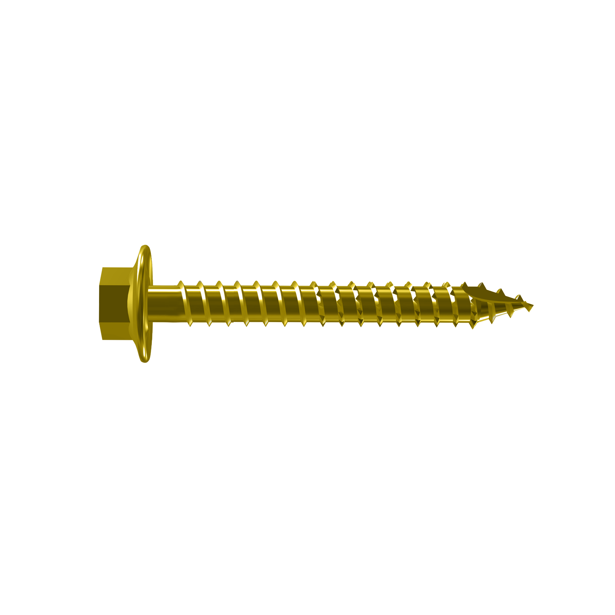 Ecko 12G X 35Mm Yellow Zinc Hex Flange Head Timber Screw (600 Pack)