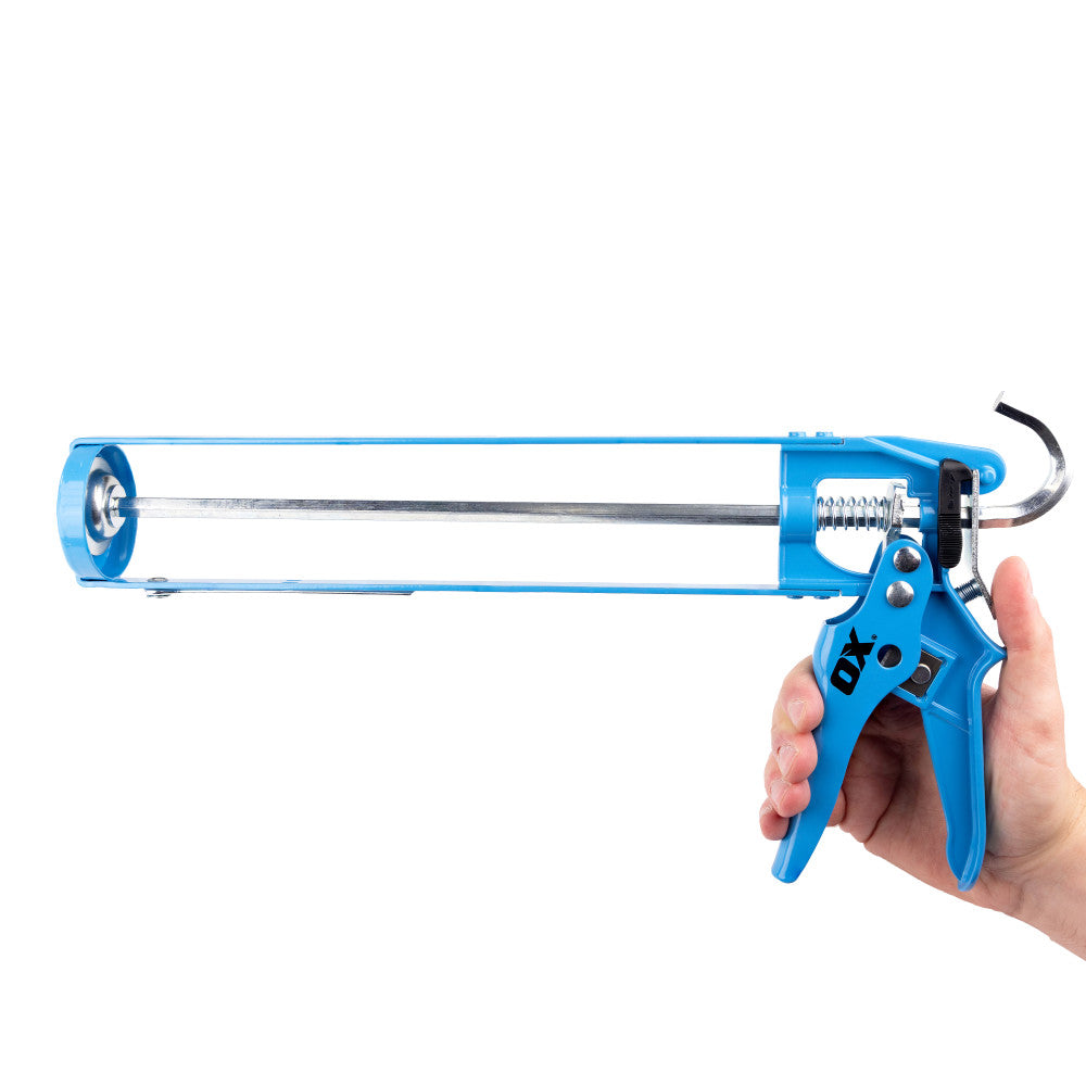 Ox 400mL Skeleton Caulk Gun | 10:1 Thrust Ratio