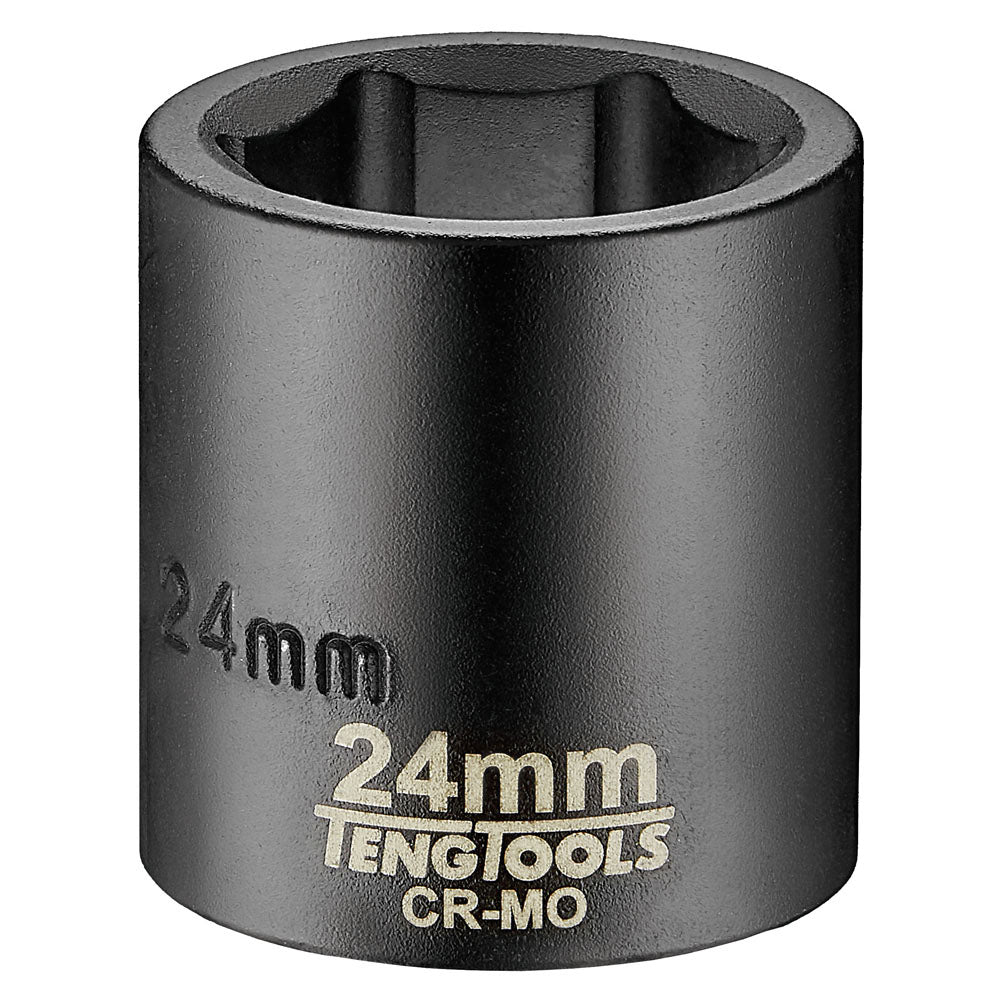 Teng 1/2In Dr. Impact Socket 24Mm Ansi