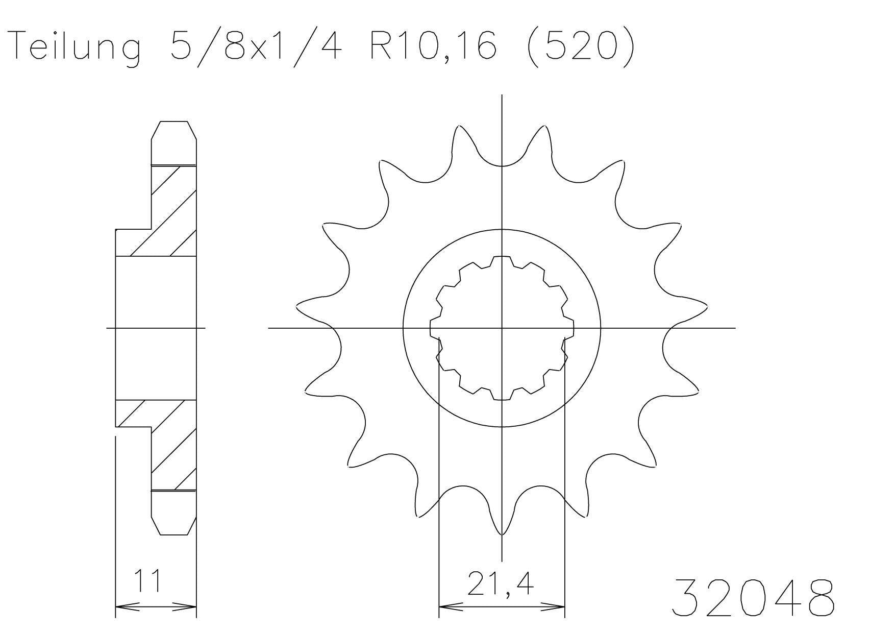 Sprocket Front Moto Master Husqvarna Cr250 00-05 Wr250 00-13 Tc250 Txc250 04-08 Te250 02-09