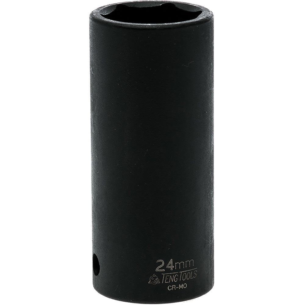 Teng 1/2In Dr. Deep Impact Socket 24Mm Ansi
