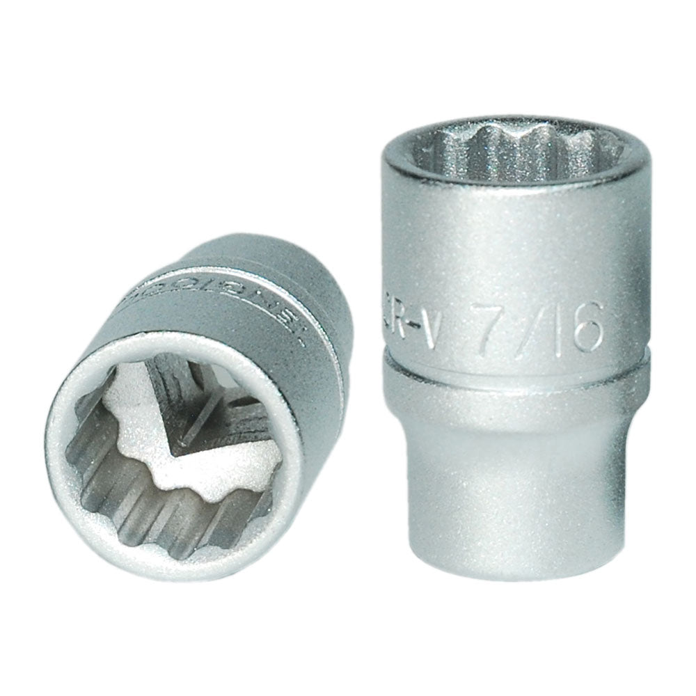Teng 1/4In Dr. Socket 7/16In 12Pt