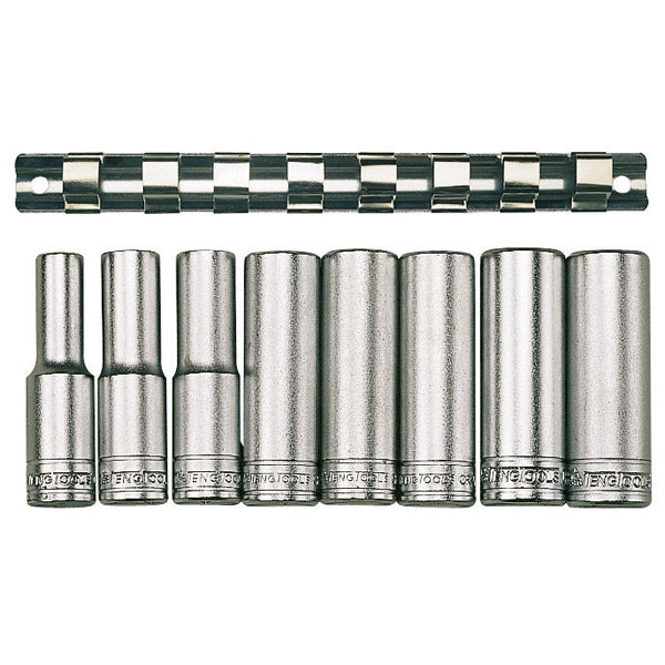 Teng 8Pc 1/2In Dr. Deep Socket Set 13-24Mm 12Pnt