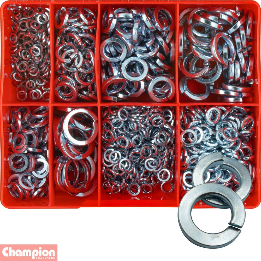 Champion 895pc Square Section Spring Washer Assortment