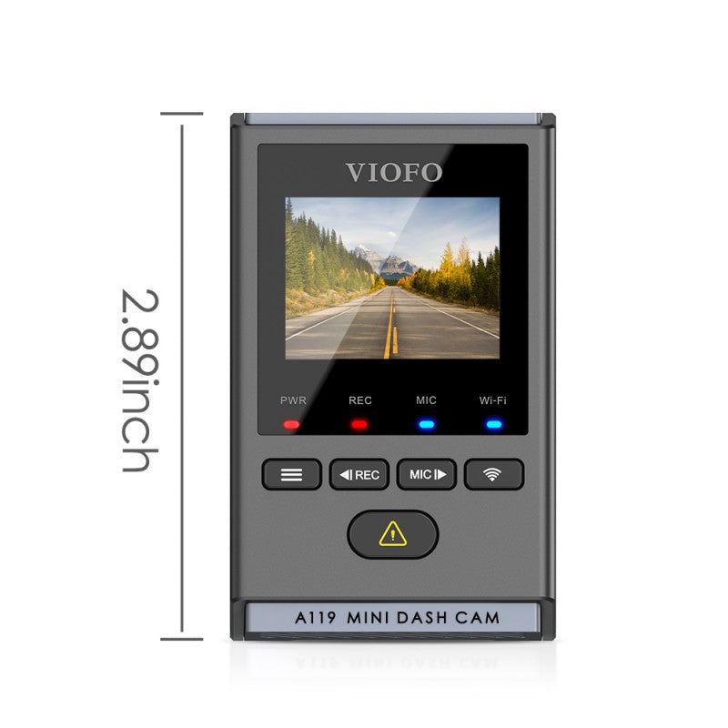 Viofo Dashcam A119Mini-G 2K 1440P 60Fps 5Ghz Wifi + Gps