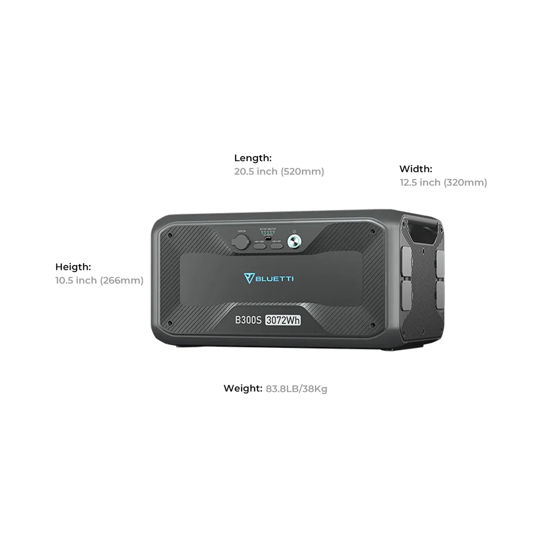 Bluetti Ac500 + B300S Expandable Home & Portable Power Station | 5000W (10000W Surge) 3072Wh