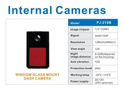 Window Mount Internal Front Camera For Avs Commercial Safety Bundles