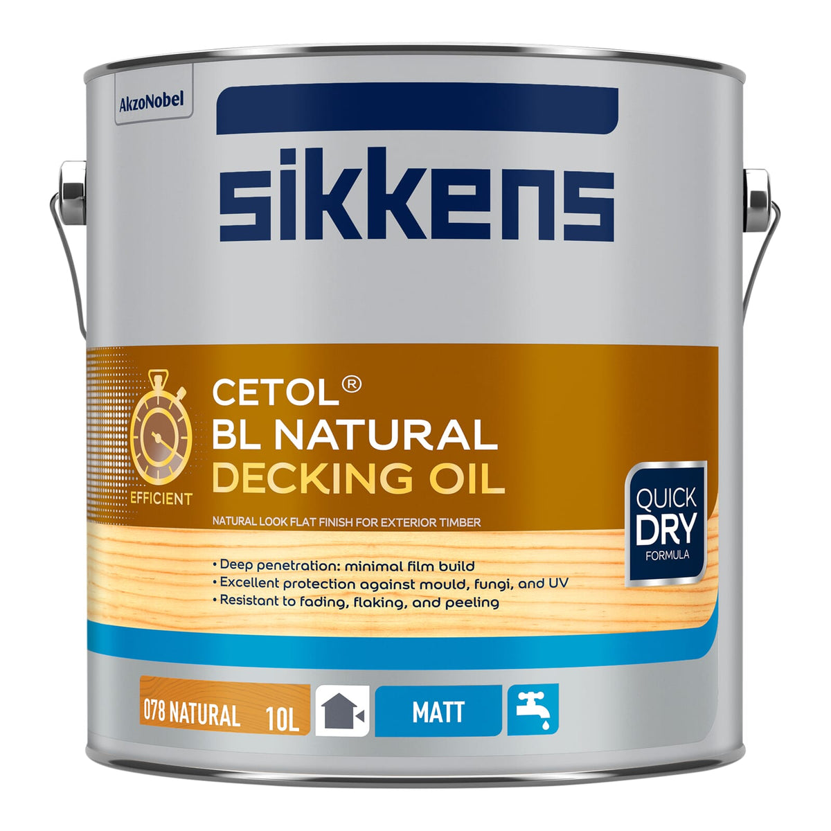 Sikkens BL Natural Decking Oil - Natural 10L