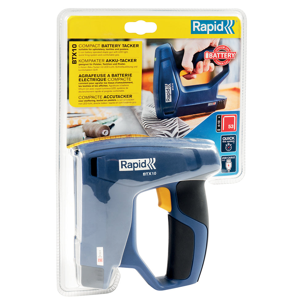 Rapid Cordless Tacker Btx10 Li-Ion Clamshell