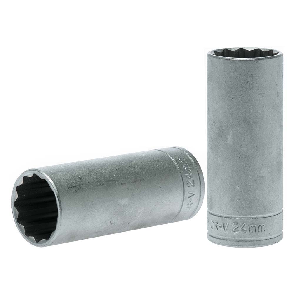 Teng 1/2In Dr. Deep Socket 24Mm 12Pnt