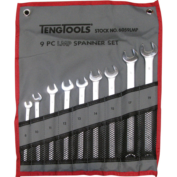 Teng 9Pc Lmp Combination Spanner Set 8-19Mm W/Wallet