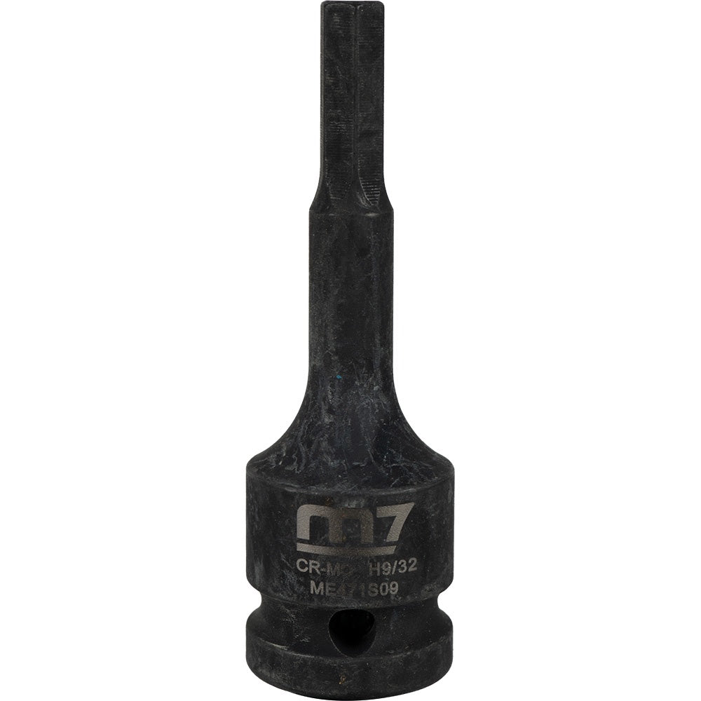 M7 Impact In Hex Socket, 1/2in Drive,  9/32in