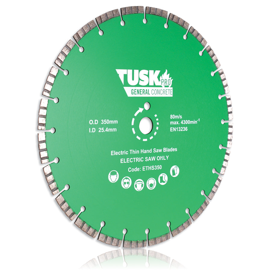 Tusk Electric Thin Hand Saw Blades - 350 X 2.2/1.6 X 10 X 25.4Ph