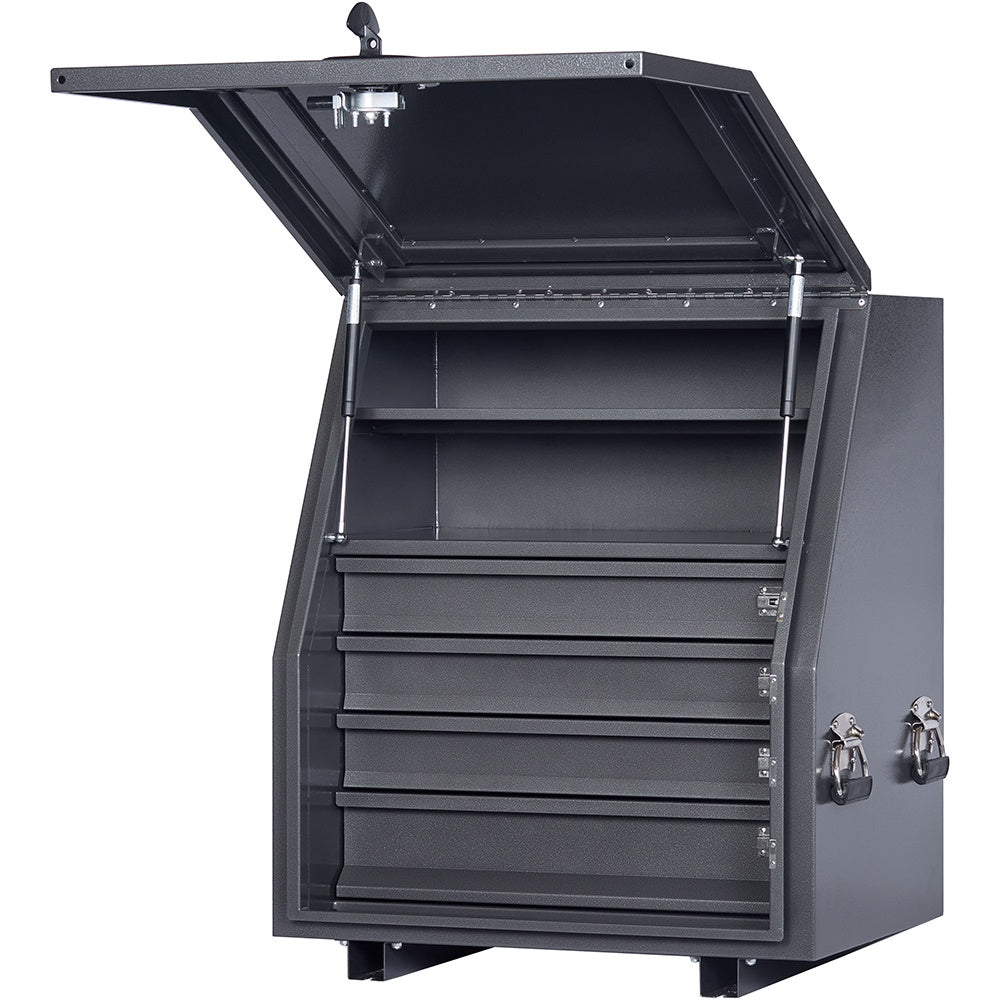 KABoxes 715 Series 4 Drawer 2 Shelves - Charcoal Grey