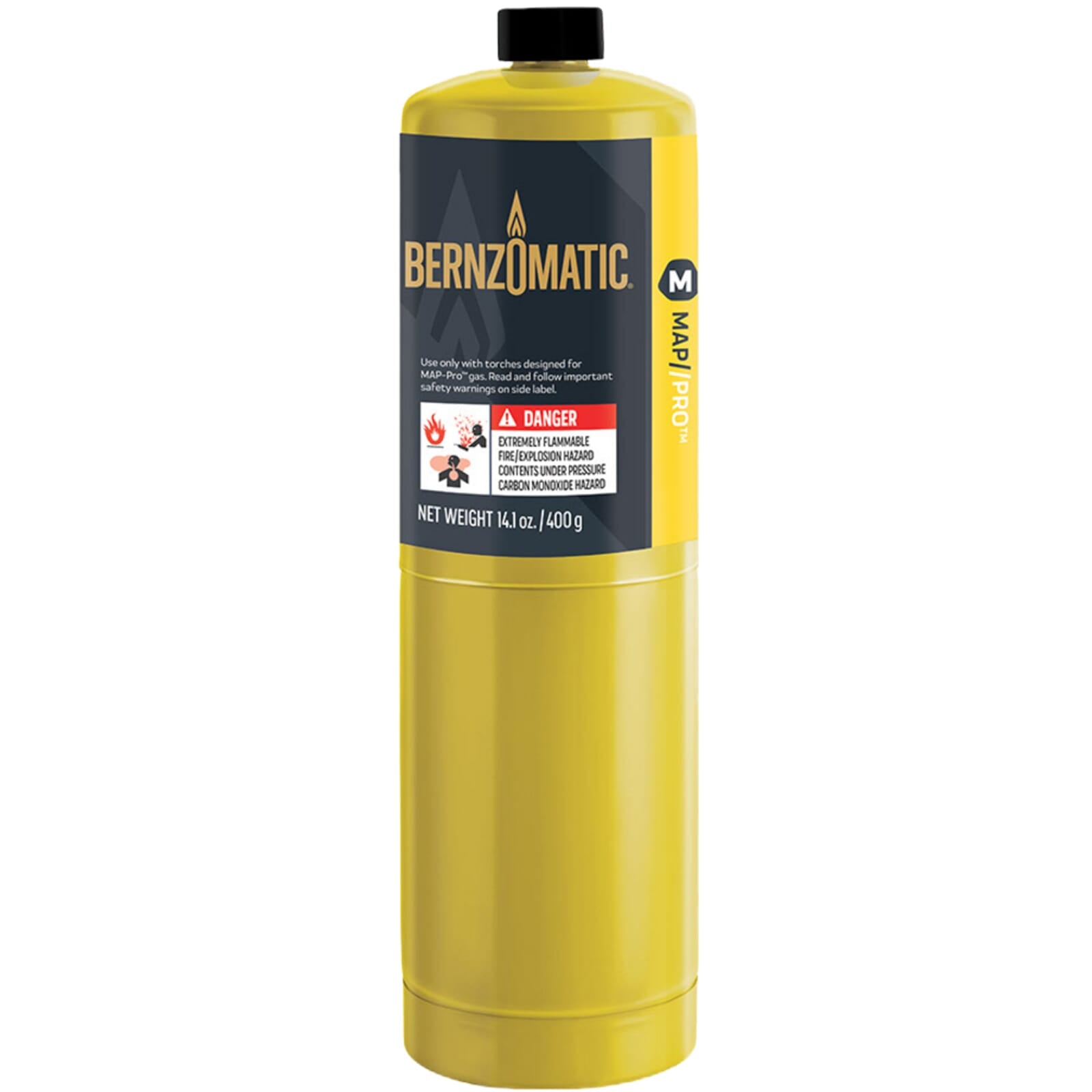 BernzOmatic MG9 Gas Cylinder MAP-Pro 400g (Yellow Cylinder)