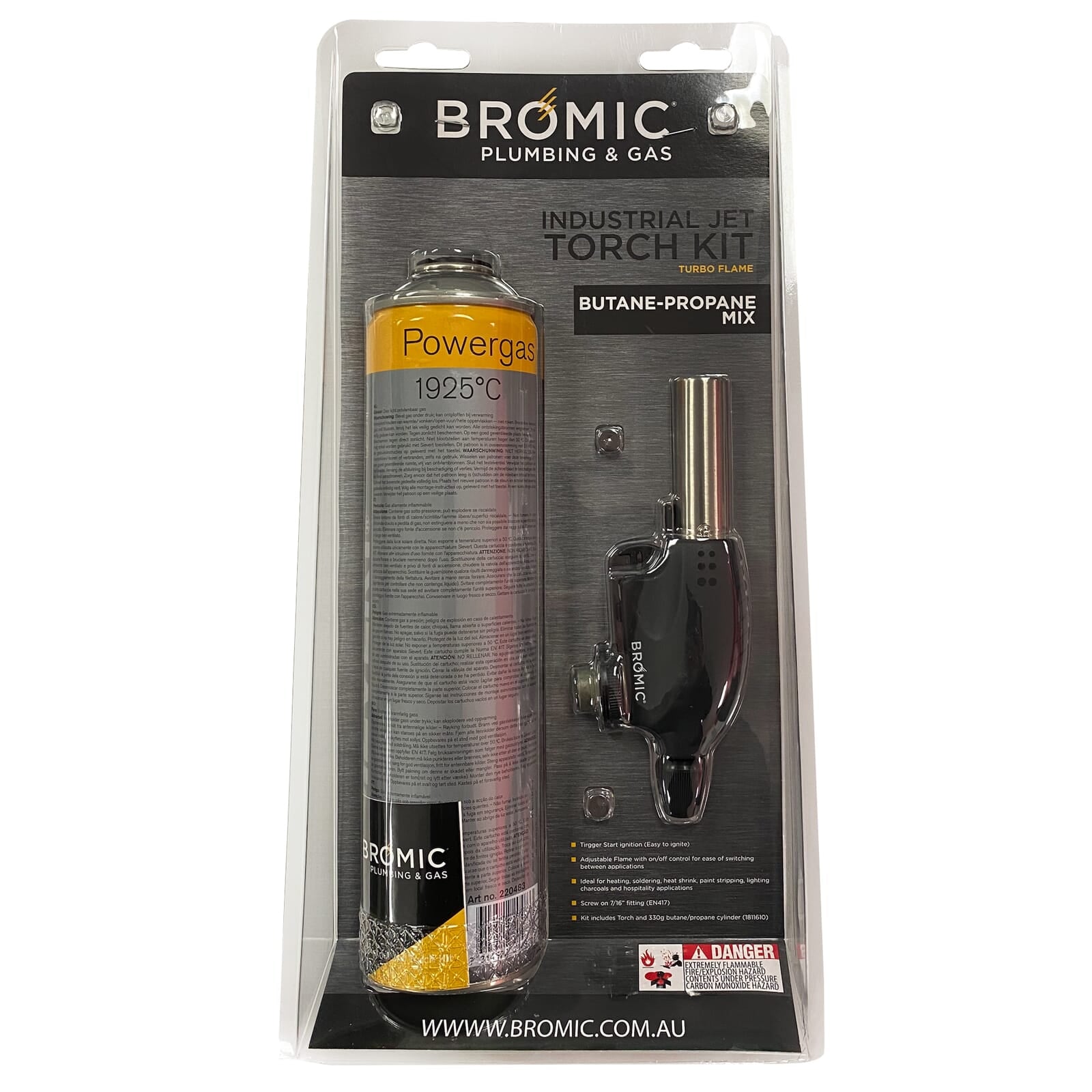 Bromic Butane Propane Industrial Jet Torch Kit