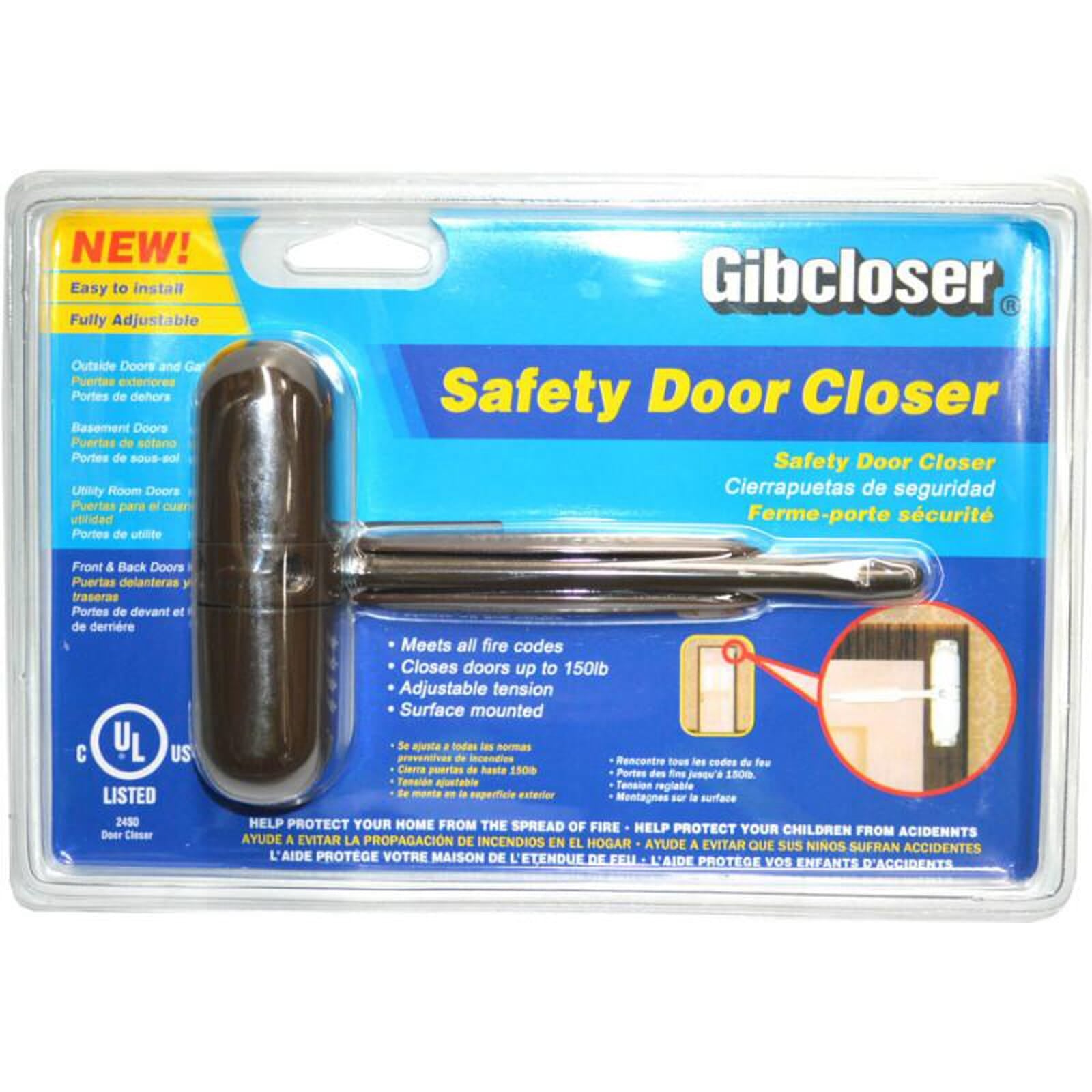 Gibcloser Original Gibcloser Door Closer Brown