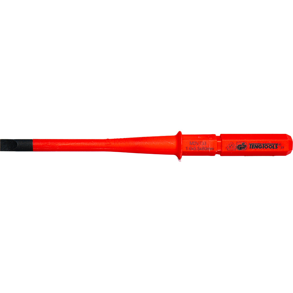 Teng 1000V Screwdriver Interchangeable 5.5 X 80Mm Flat Slim