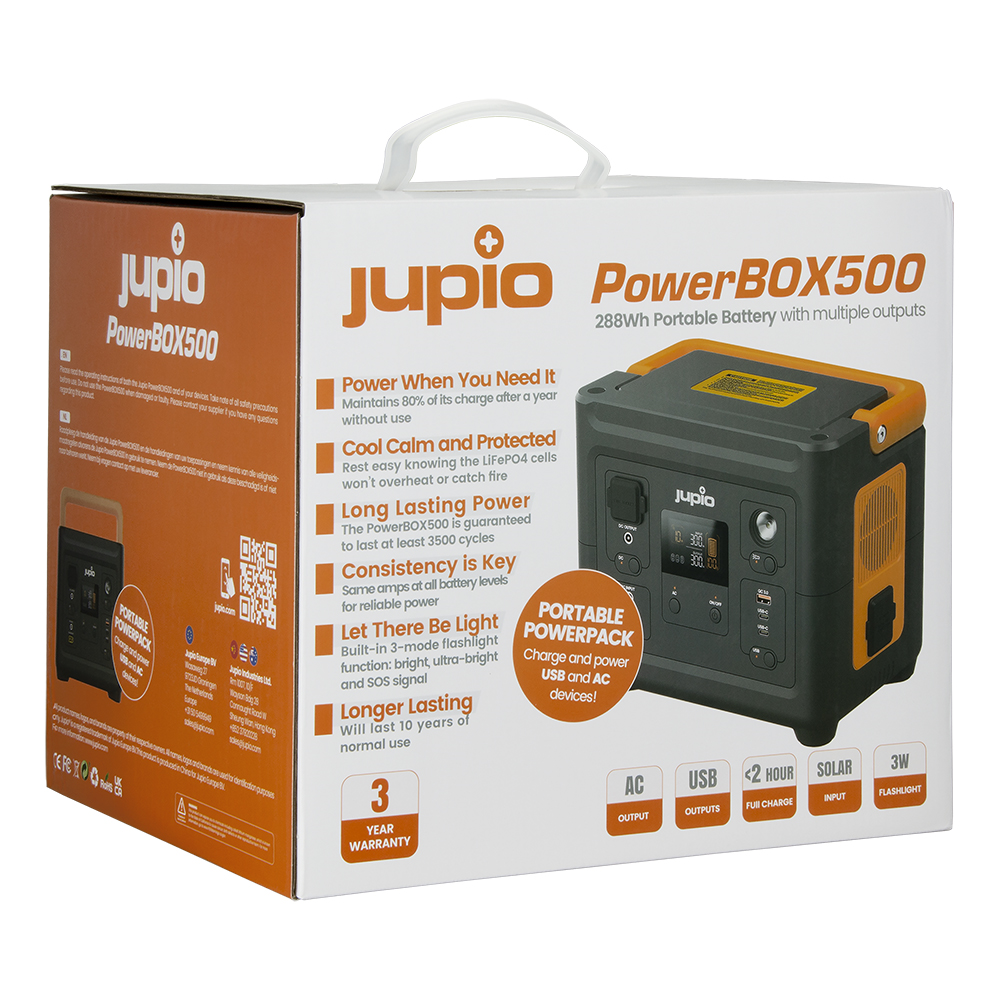 Jupio Powerbox 500 Portable Power Station 500W / 288Wh