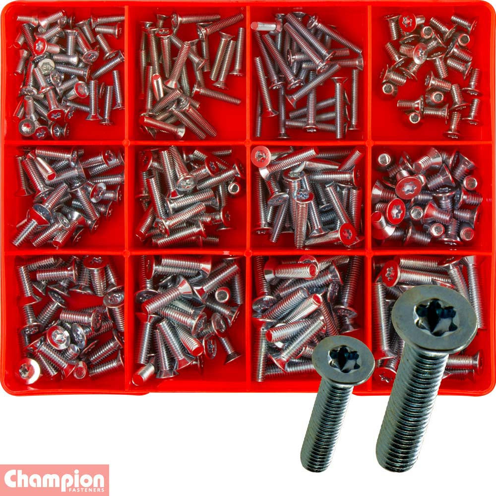 Champion 325pc Torx Security Machine Screw Assortment CSK HD
