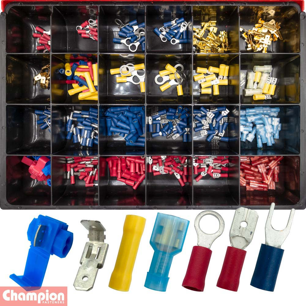 Champion Master Kit  364pc Crimp-Type Wiring Terminal Asst