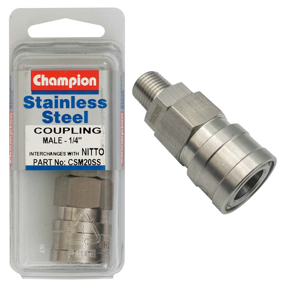 Champion 1/4in Male Coupling Nitto Interchange  -304/A2